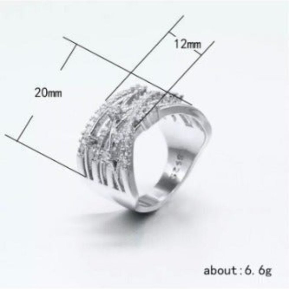 new 925 ENGAGEMENT diamond RING - Picture 5 of 8